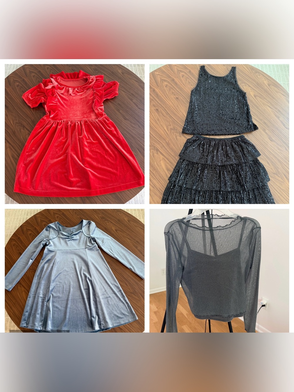 Lot of girls party clothes, size 12 youth